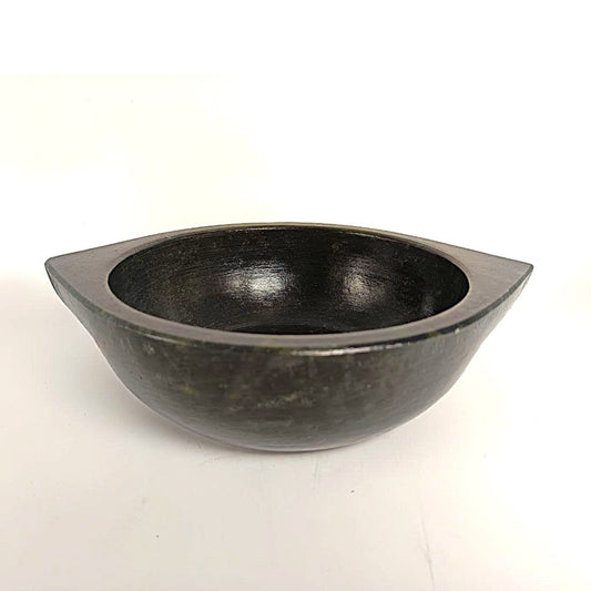 1.6 – 1.8 liter Handmade Natural Soapstone / Kalchatti | Kadhai | Open Fire and Gas Stove Compatible | Pre-Seasoned