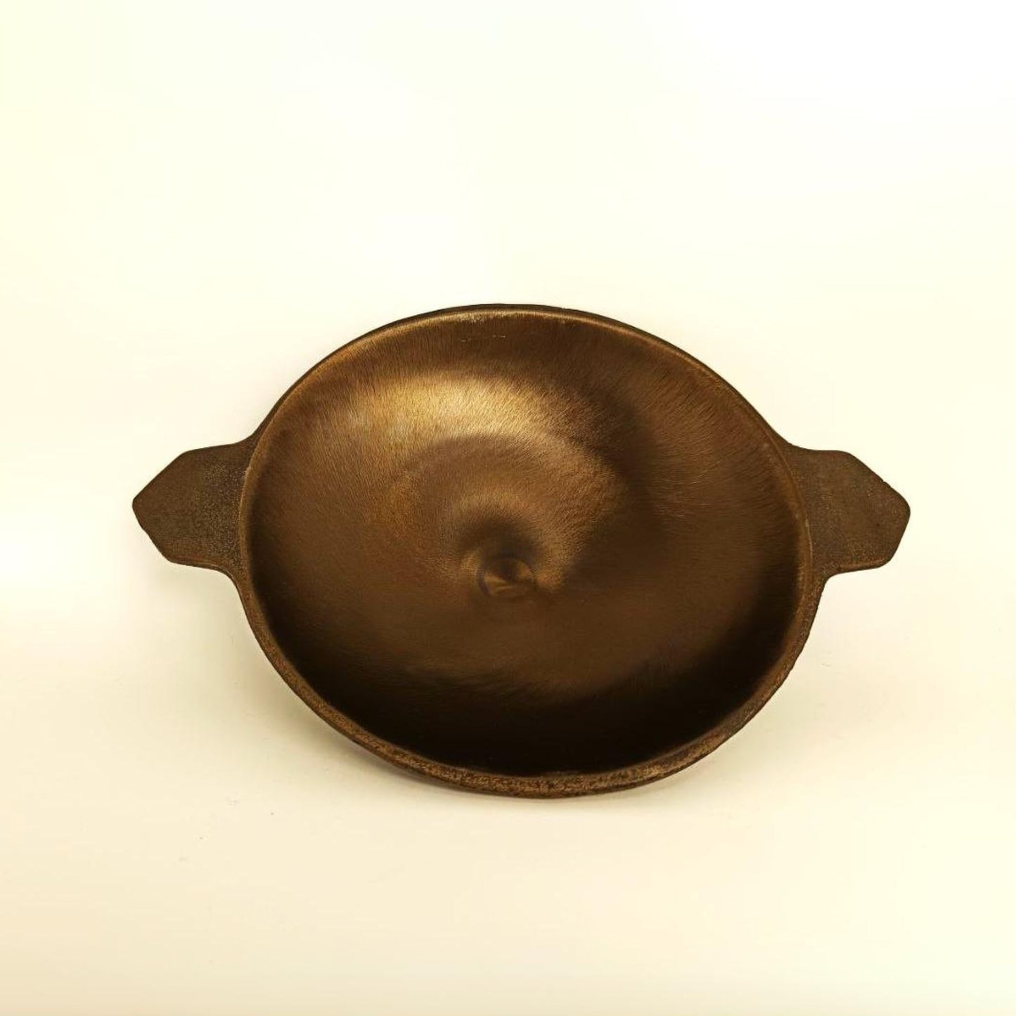 Cast Iron Appa Chatti / Appam Pan with Double Handle 9 inch.