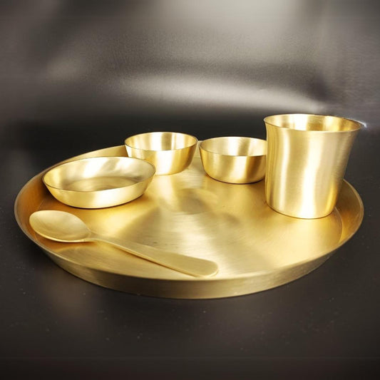 Kansa Thali Set - Matte finish