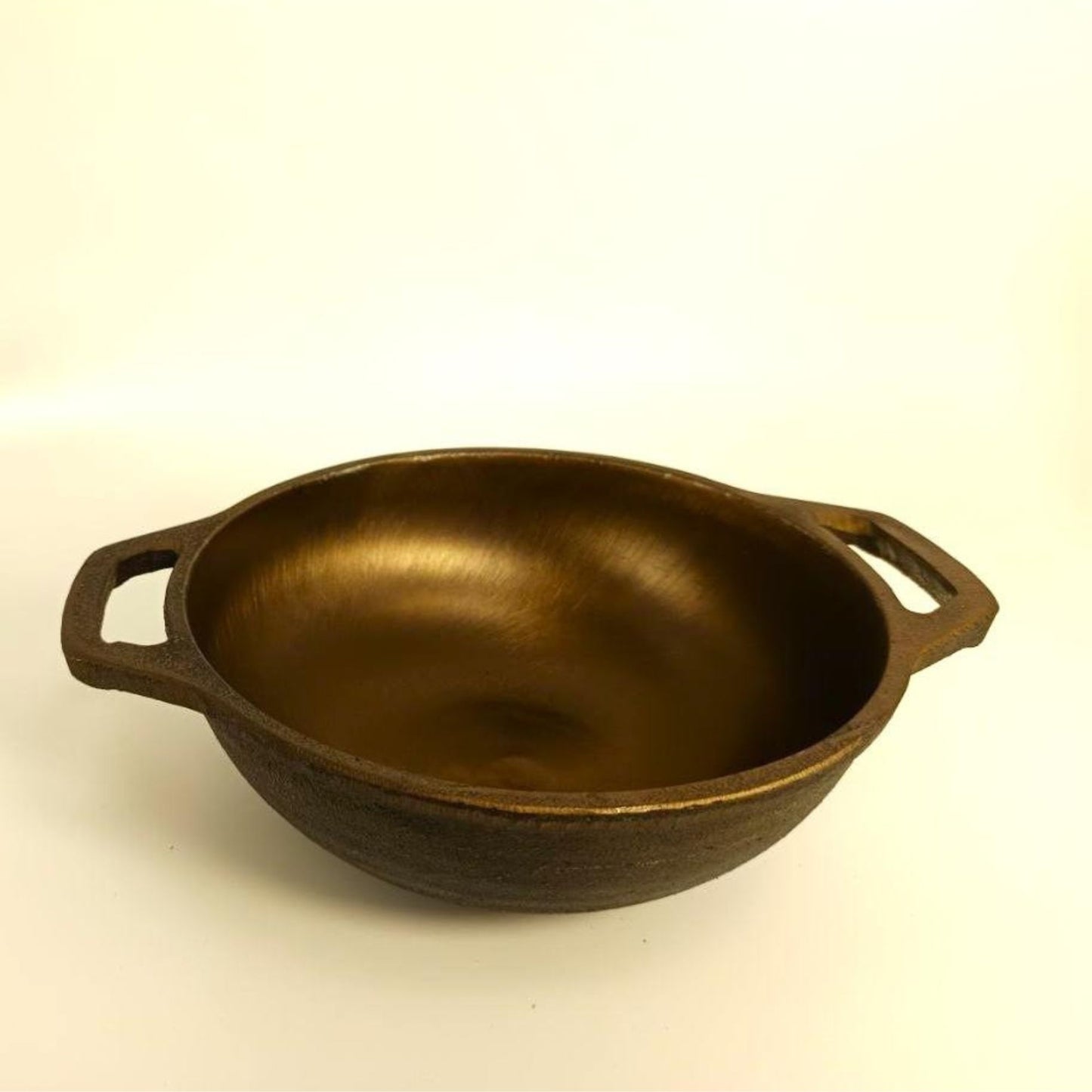 1.3 Liter Cast Iron Kadai / Kadhai 8 Inch with Double Handle