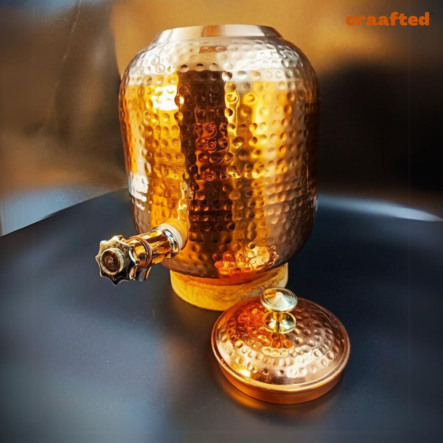 Pure Copper Water Dispenser (Matka/Pot) 4 Litres.
