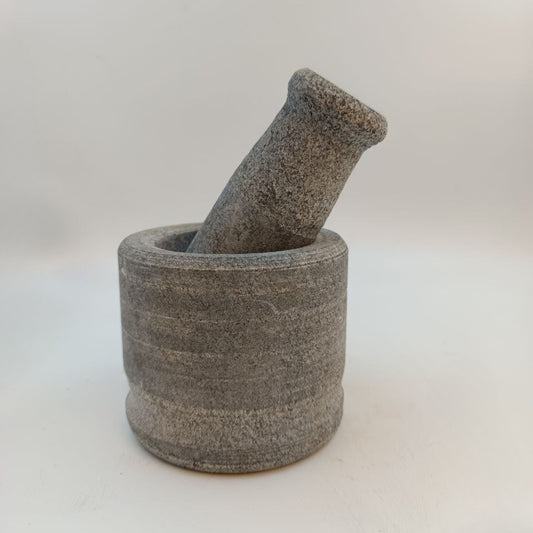 Hardstone (Handcrafted): Mortar & Pestle – Size: Medium