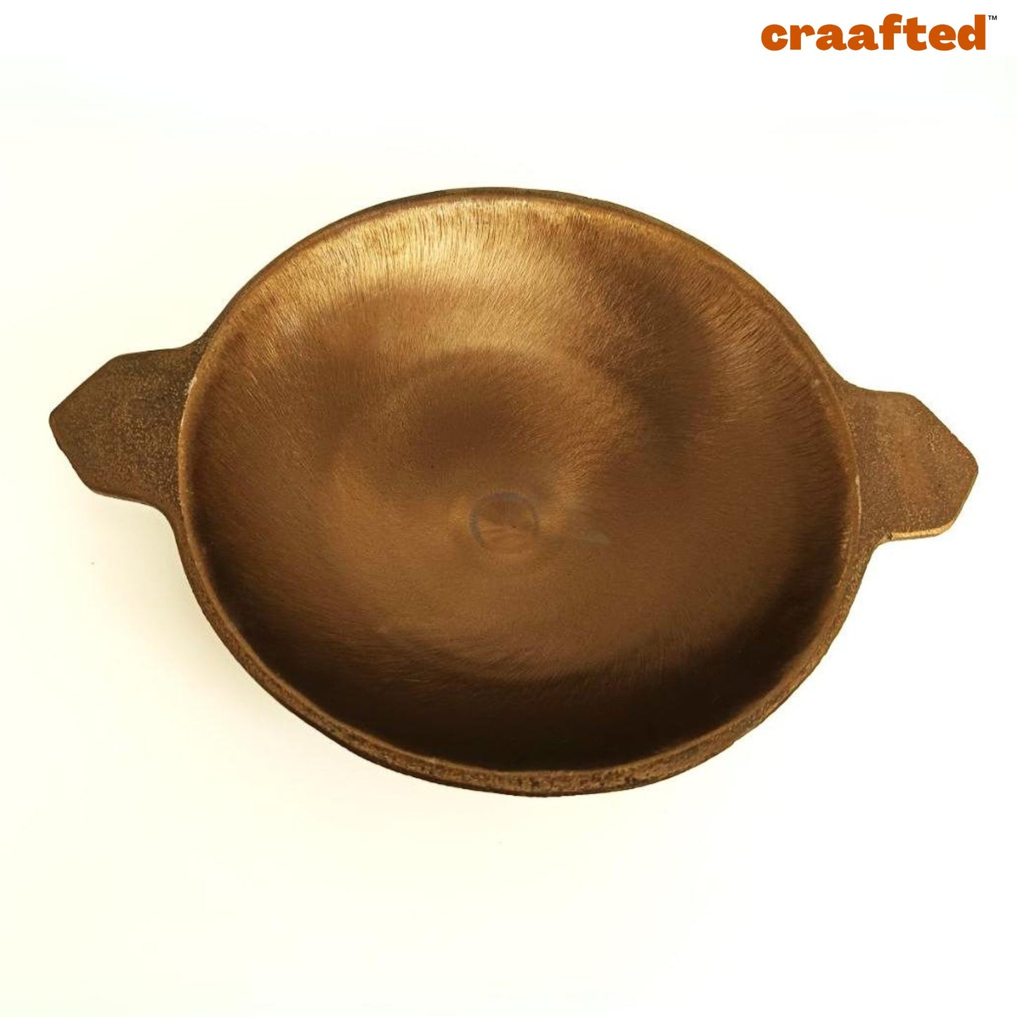 Cast Iron Appa Chatti / Appam Pan with Double Handle 9 inch.