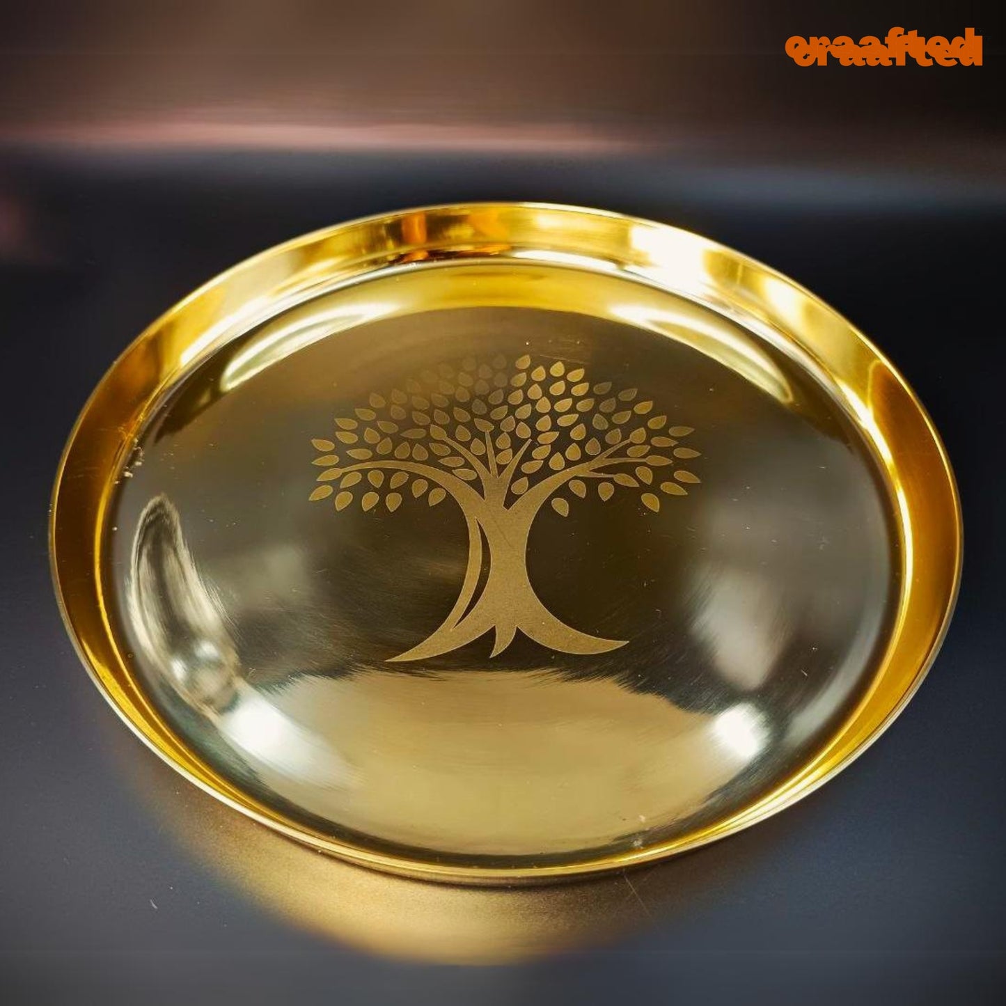 Kansa Thali Set – Tree Design.
