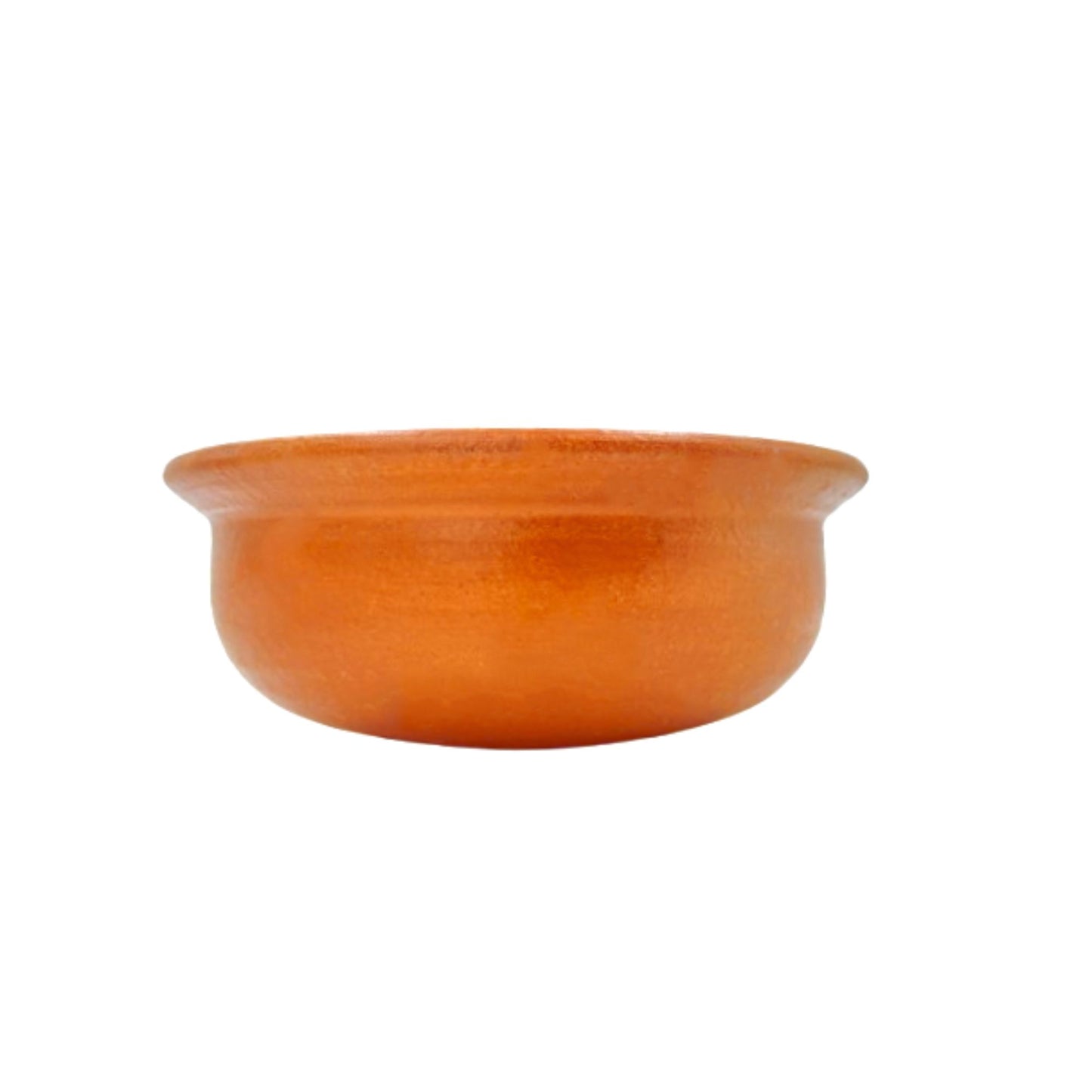 3 Liter Handcrafted Clay Pan - Perfect for Cooking and Serving. Colour: Red