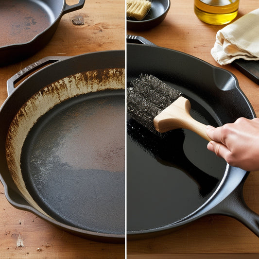 Restoring  Rusted Cast Iron Cookware