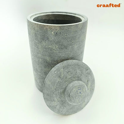 Handmade Natural Soapstone / Kalchatti | Storage Container | 900 ML – 1 Liter