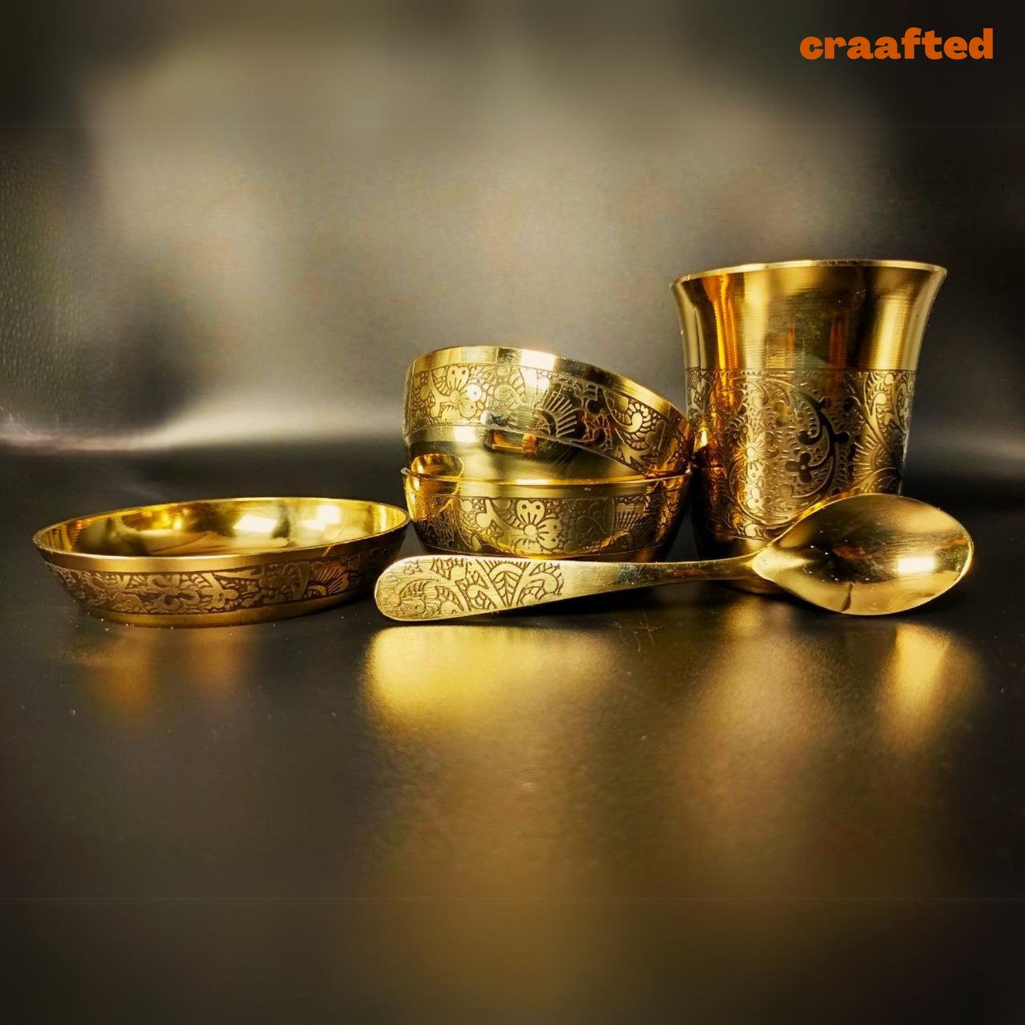 Kansa Thali Set – Maharaja Design.